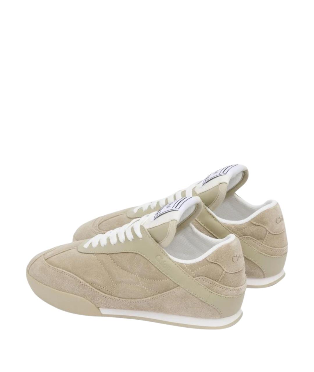 CHLOE Зеленые замшевые кроссовки, фото 2