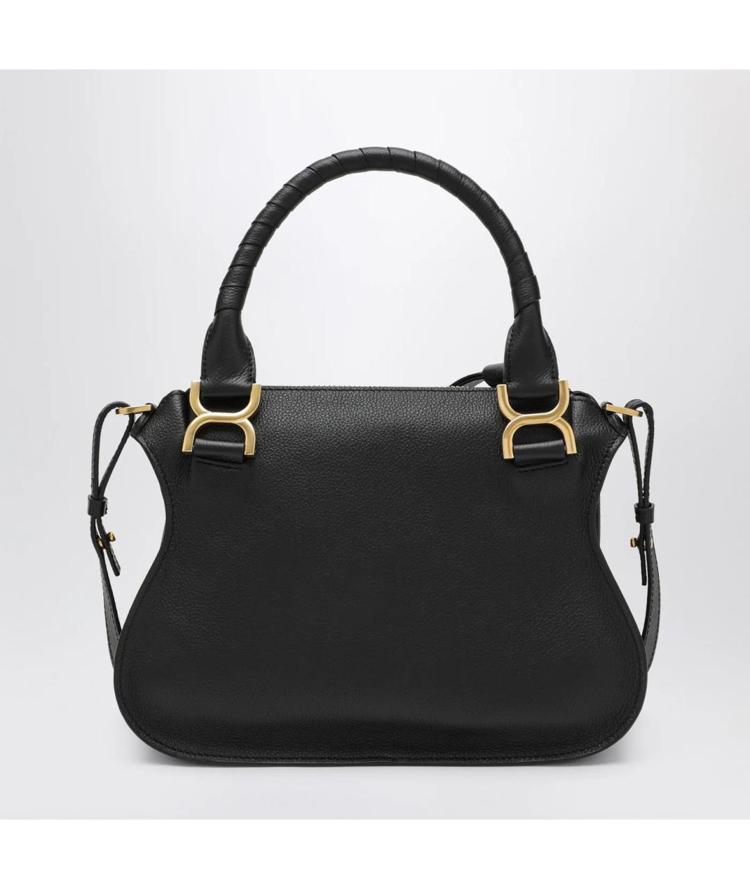 CHLOE Черная кожаная сумка тоут, фото 2