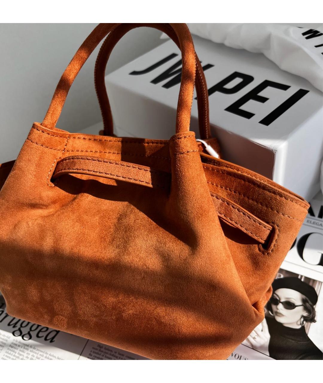 JW PEI Коричневая сумка тоут из искусственной кожи, фото 5