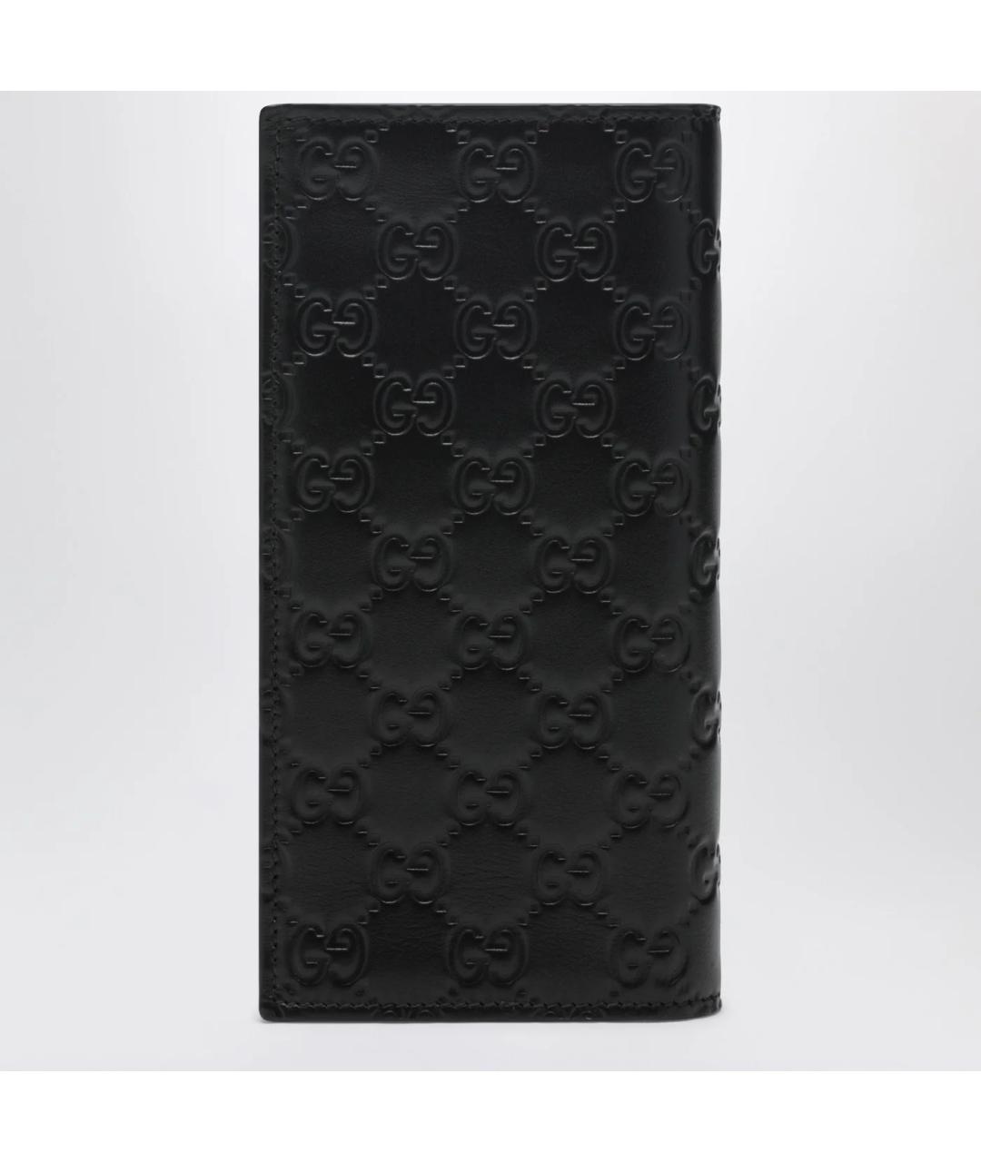 GUCCI Черный кожаный кошелек, фото 2