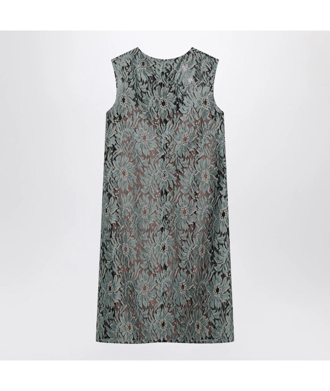 GUCCI Зеленые шелковое коктейльное платье, фото 2