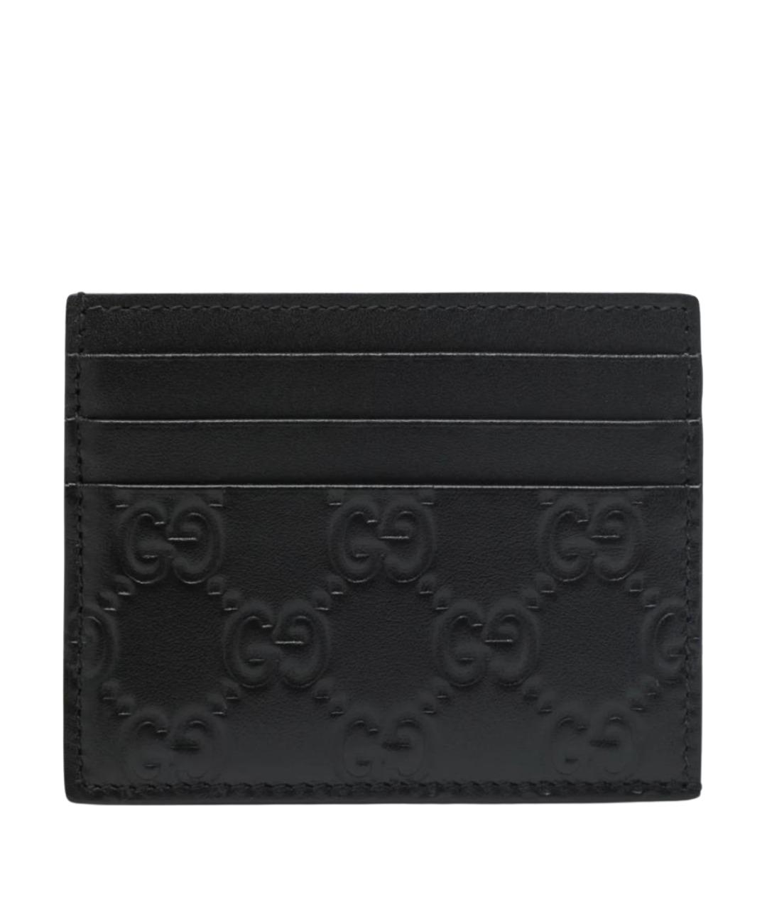 GUCCI Черный кожаный кардхолдер, фото 1