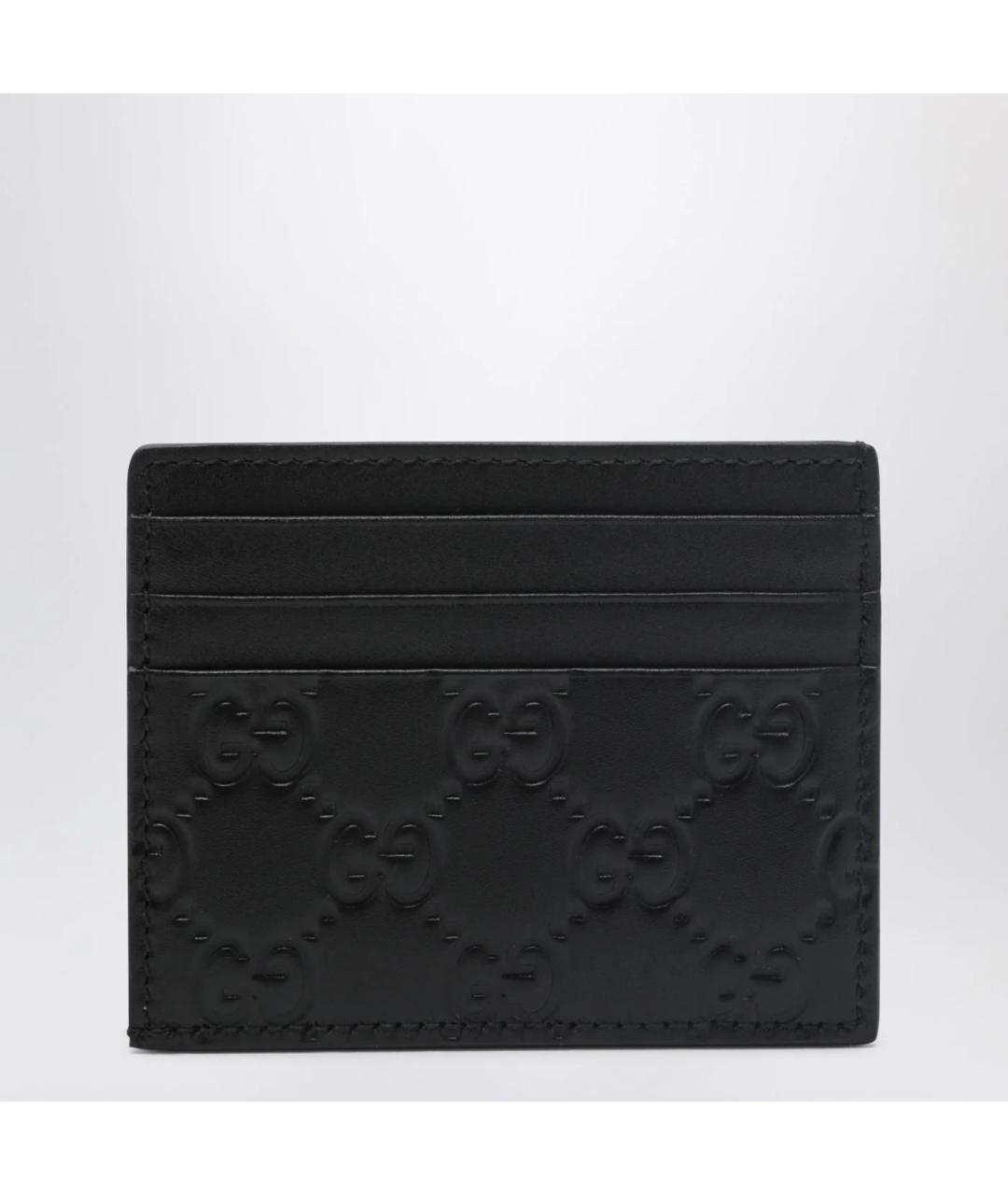 GUCCI Черный кожаный кардхолдер, фото 2