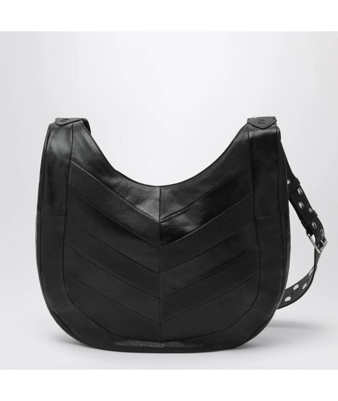 VALENTINO Черная кожаная сумка на плечо, фото 2