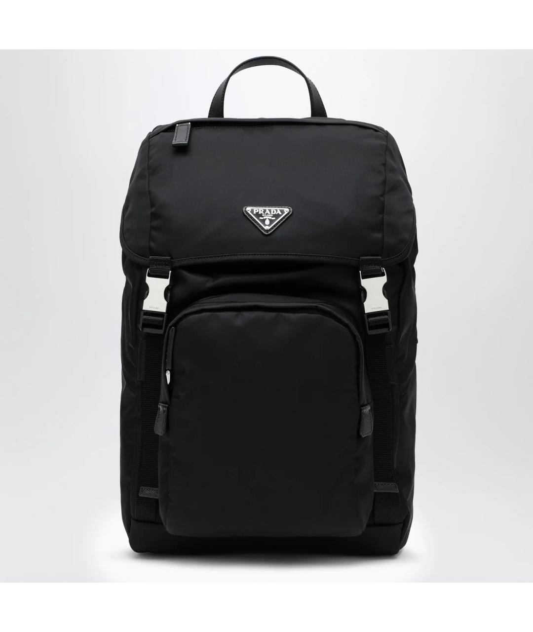 PRADA Черный синтетический рюкзак, фото 3