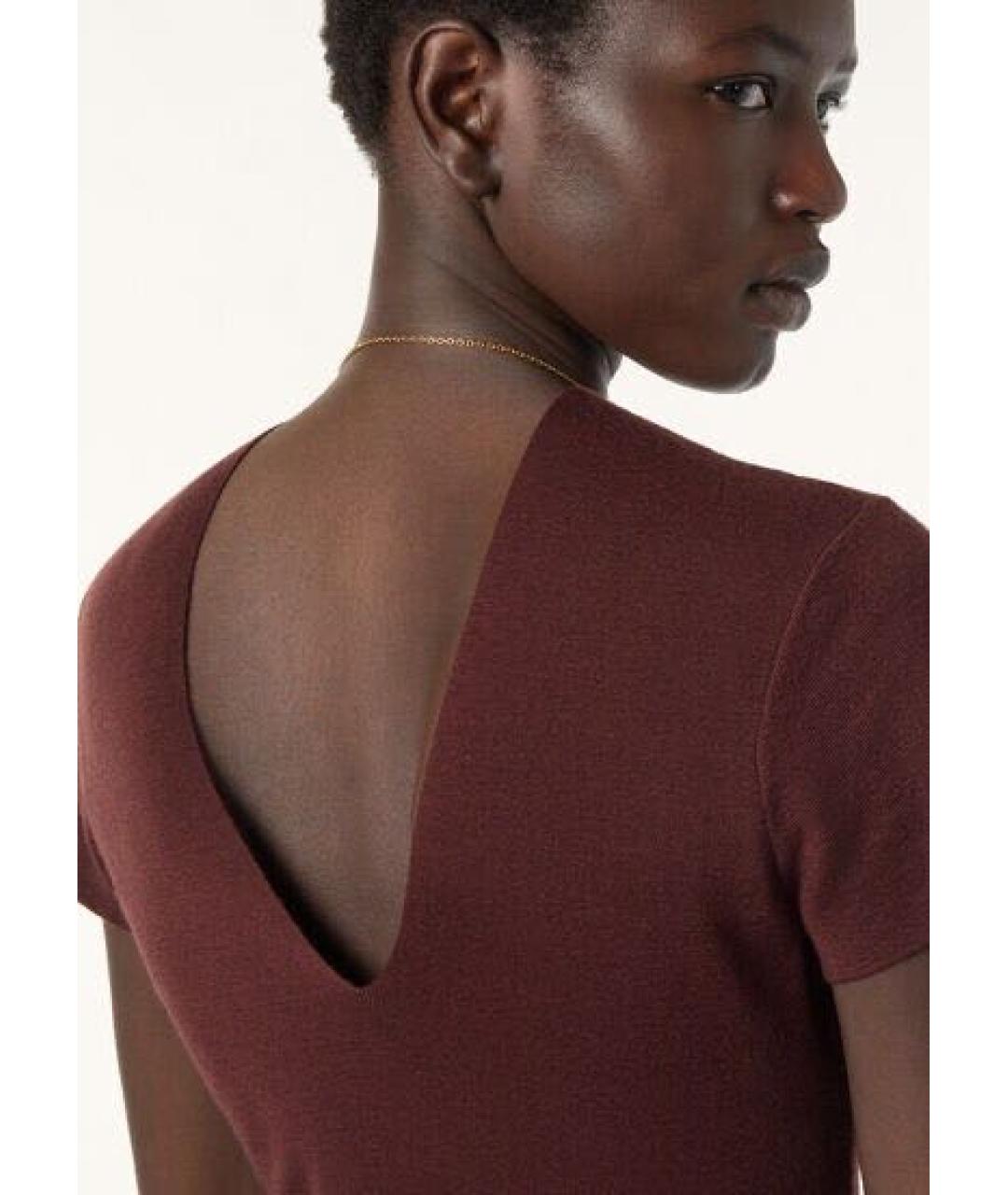 LORO PIANA Бордовый кашемировый джемпер / свитер, фото 8