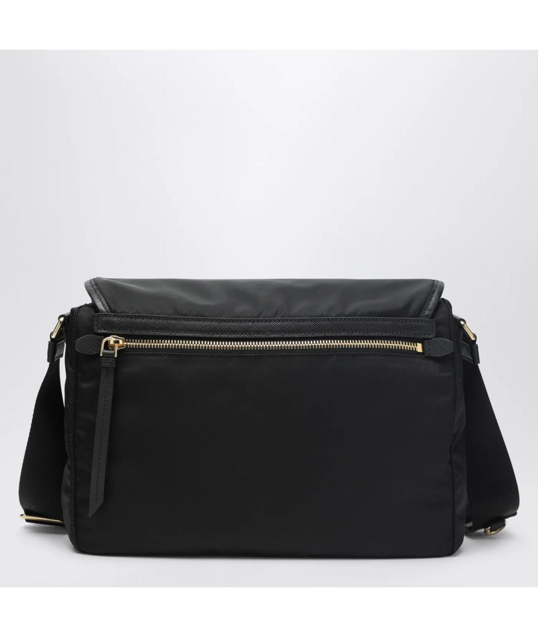 PRADA Черная синтетическая сумка через плечо, фото 2