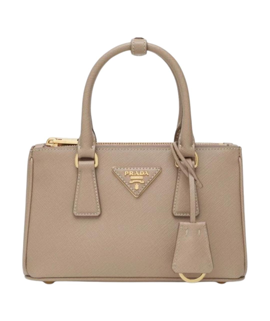 PRADA Розовая кожаная сумка тоут, фото 1