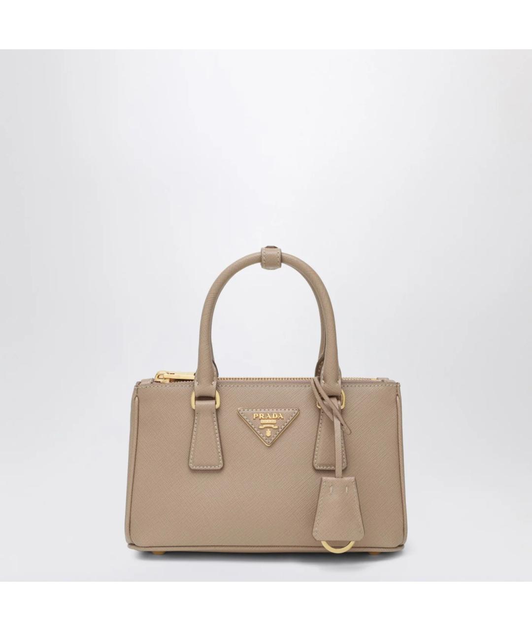 PRADA Розовая кожаная сумка тоут, фото 3