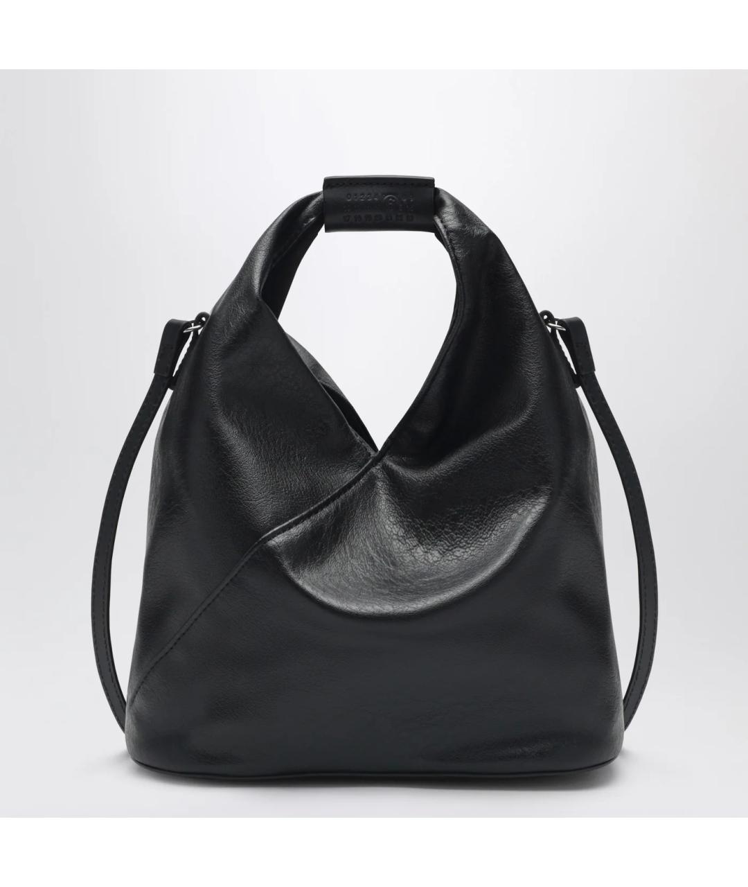 MM6 MAISON MARGIELA Черная сумка тоут из искусственной кожи, фото 3