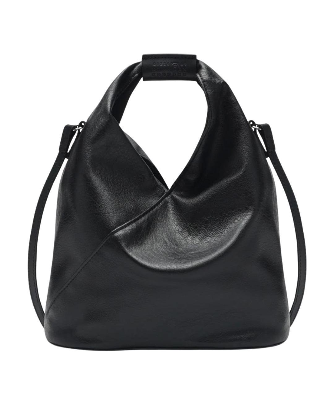 MM6 MAISON MARGIELA Черная сумка тоут из искусственной кожи, фото 1