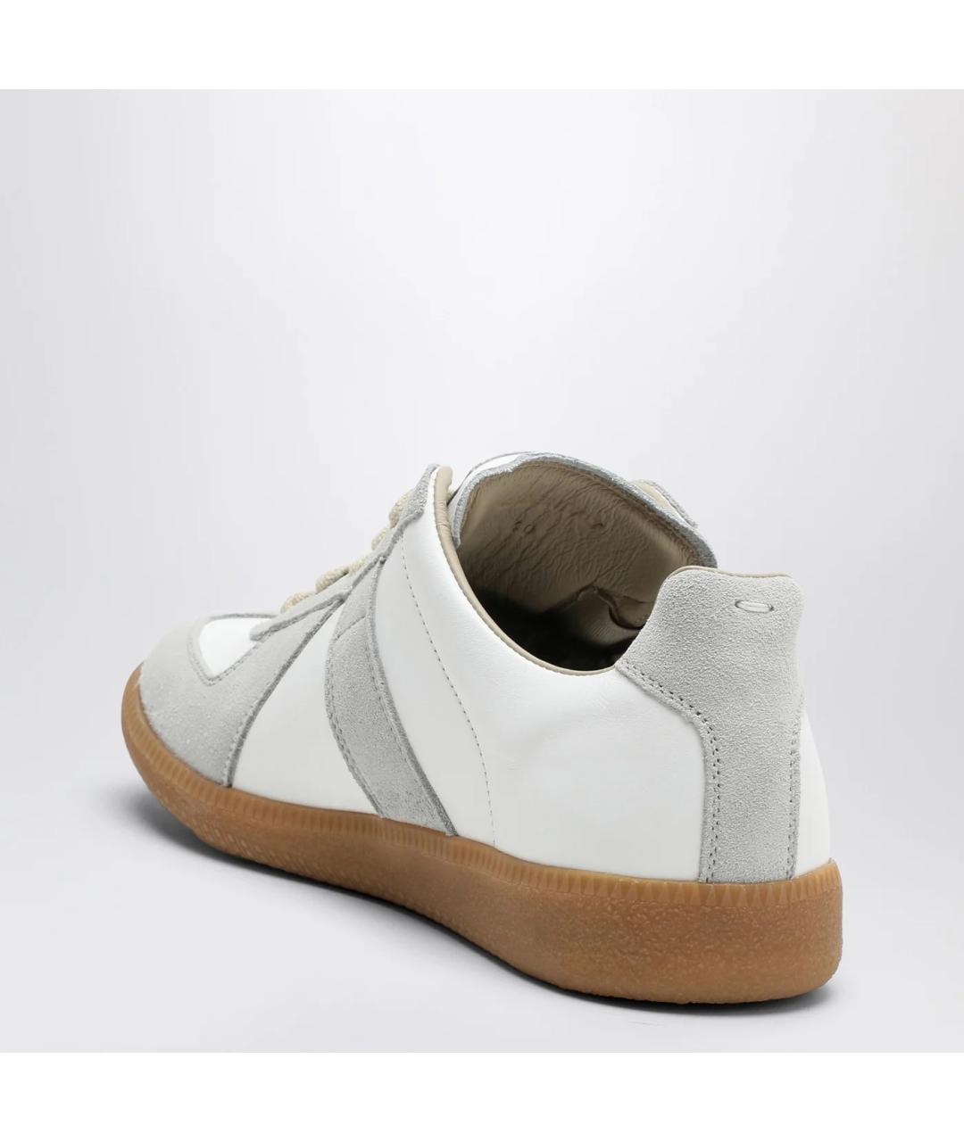 MAISON MARGIELA Белые кожаные кроссовки, фото 2