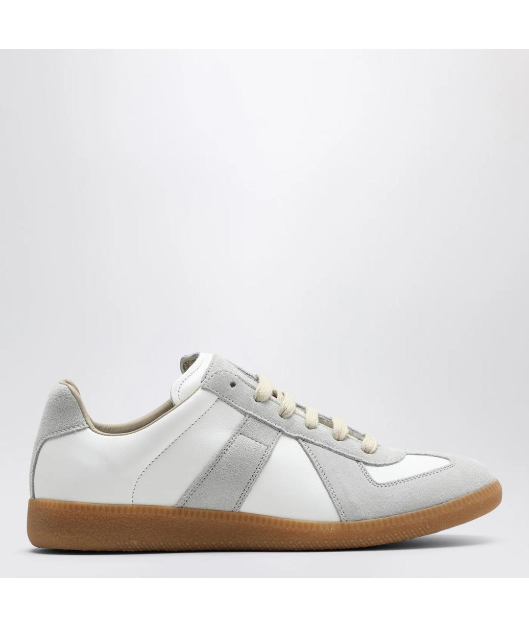 MAISON MARGIELA Белые кожаные кроссовки, фото 3