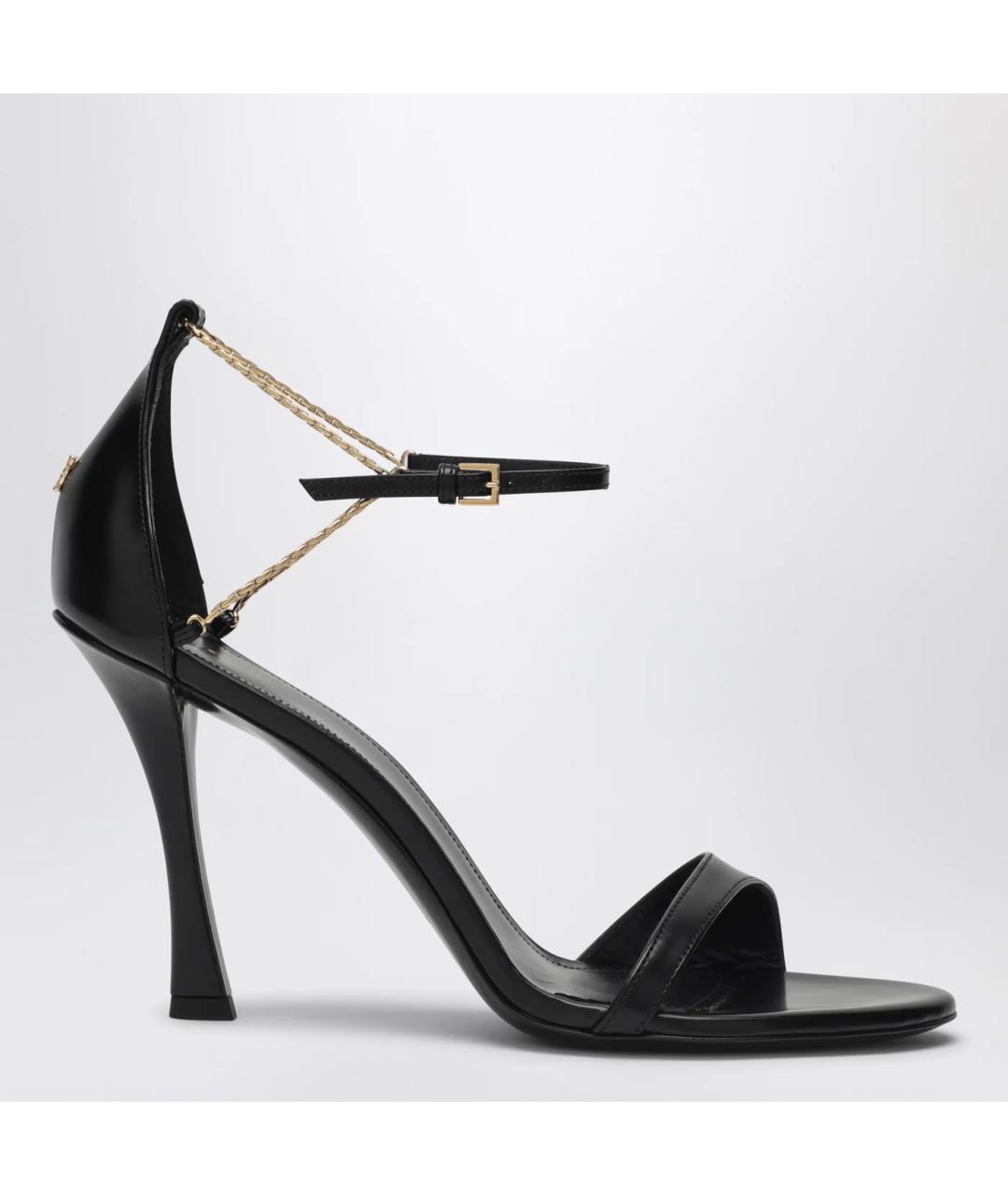 GIVENCHY Черные кожаные босоножки, фото 3