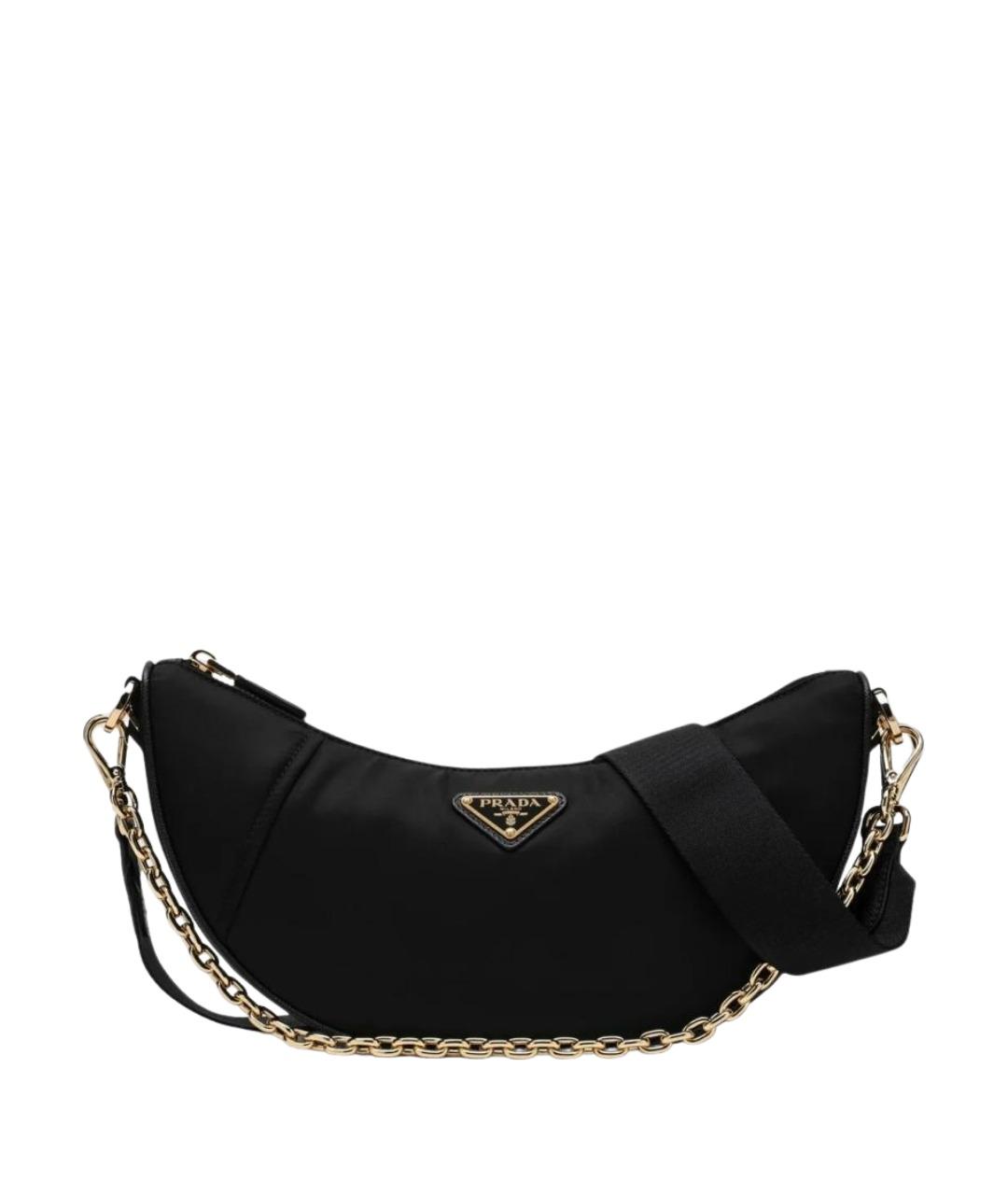 PRADA Черная синтетическая сумка через плечо, фото 1