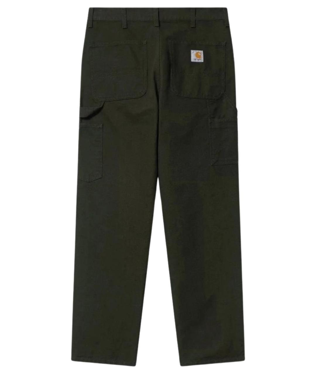 CARHARTT WIP Зеленые хлопковые повседневные брюки, фото 2