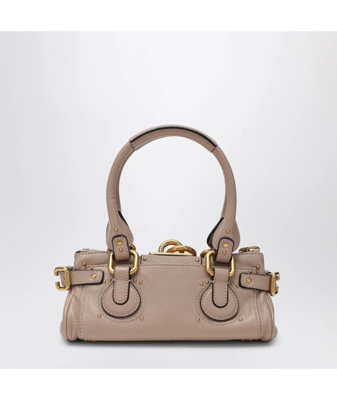 CHLOE Розовая кожаная сумка тоут, фото 2
