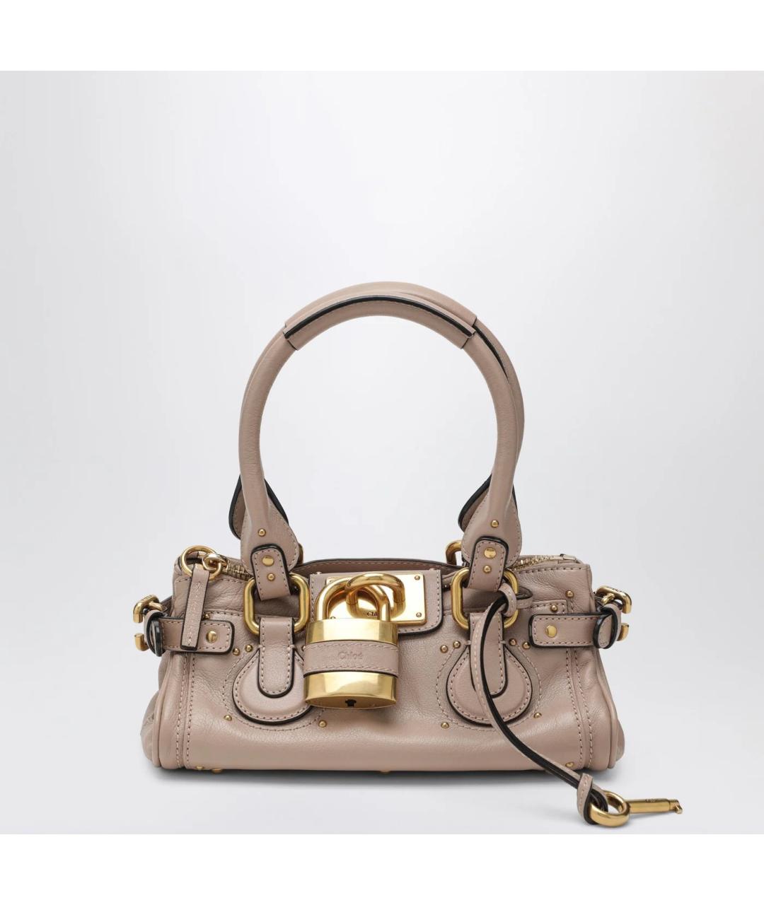 CHLOE Розовая кожаная сумка тоут, фото 3