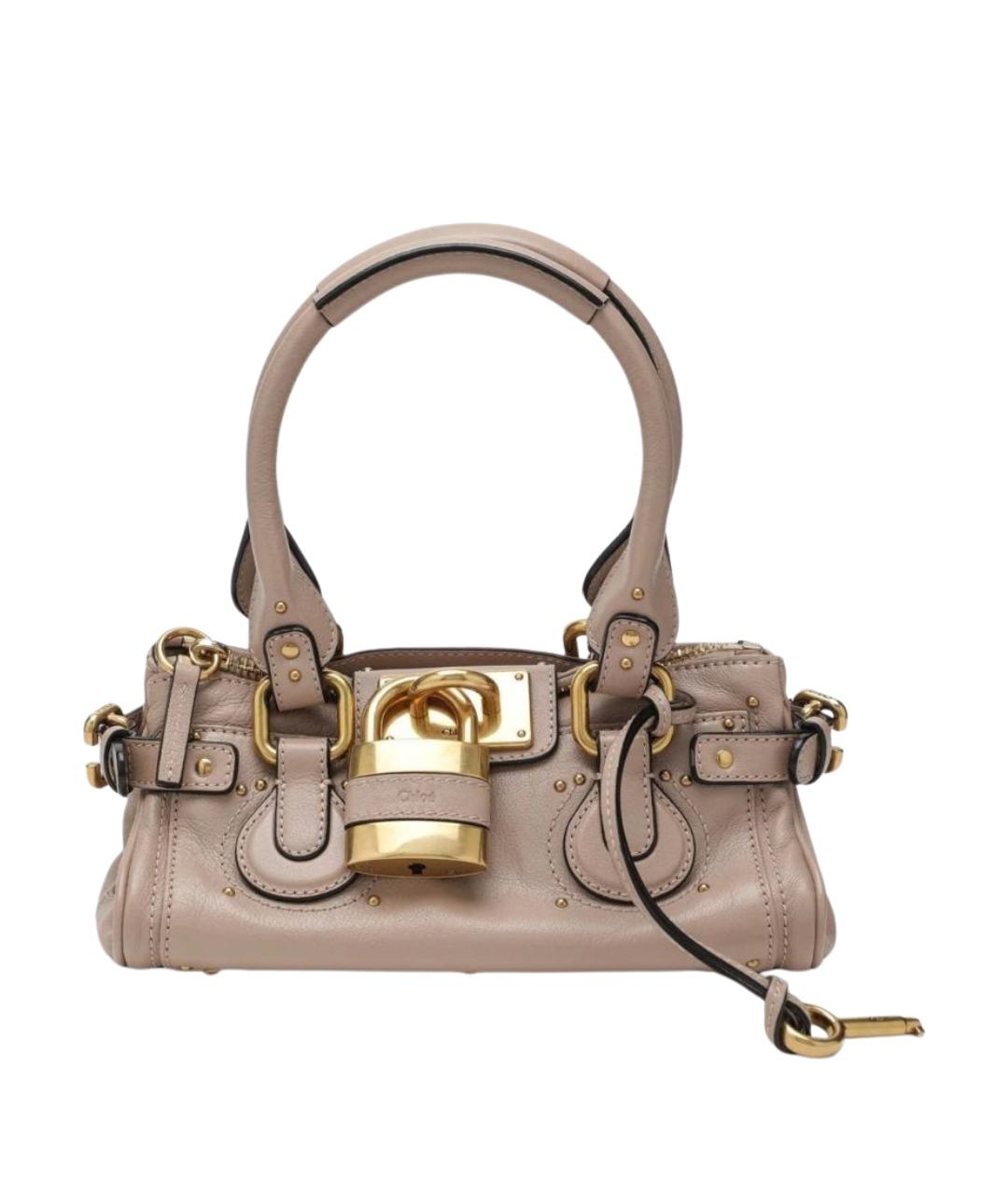 CHLOE Розовая кожаная сумка тоут, фото 1