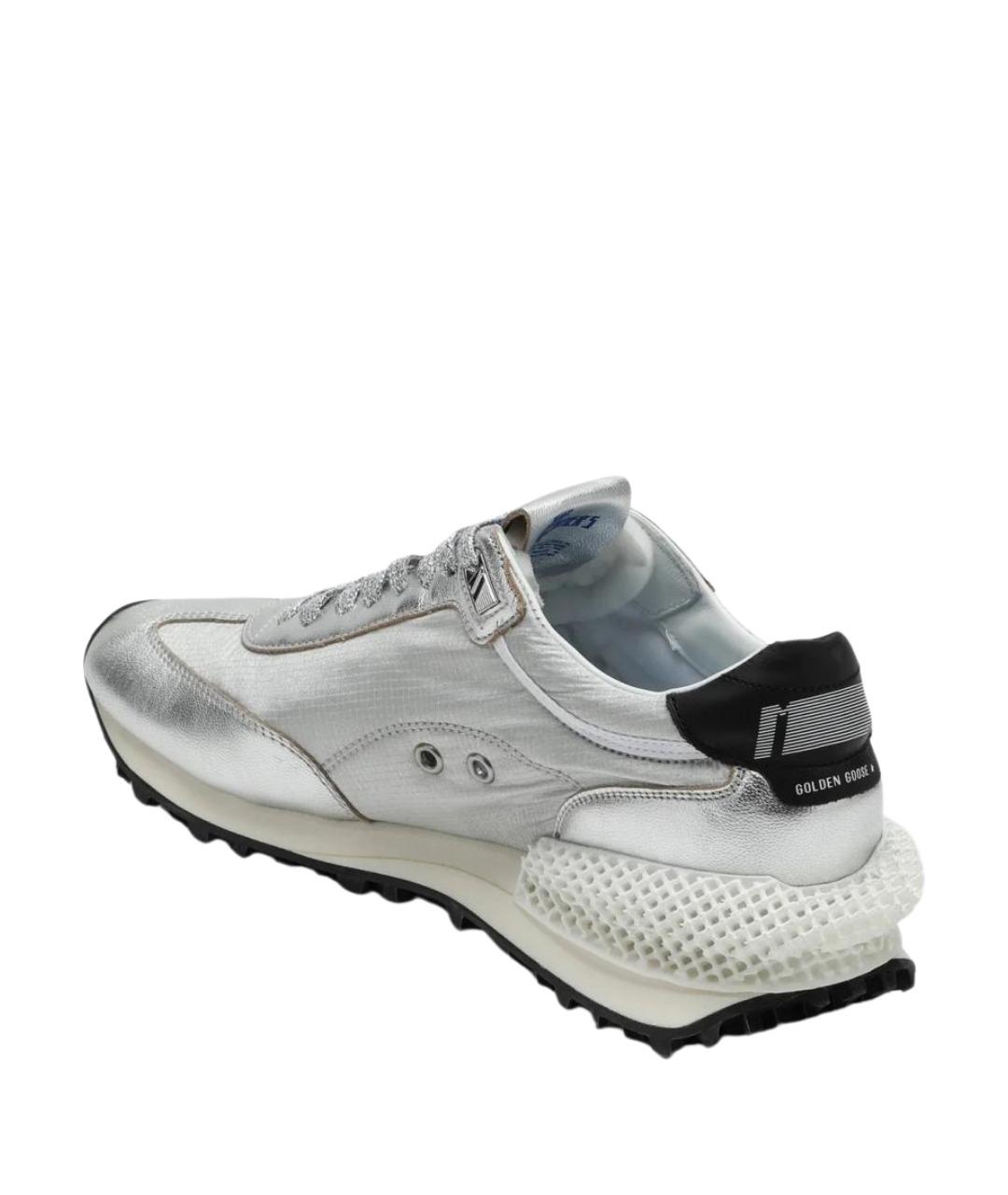 GOLDEN GOOSE DELUXE BRAND Серые кожаные низкие кроссовки / кеды, фото 2