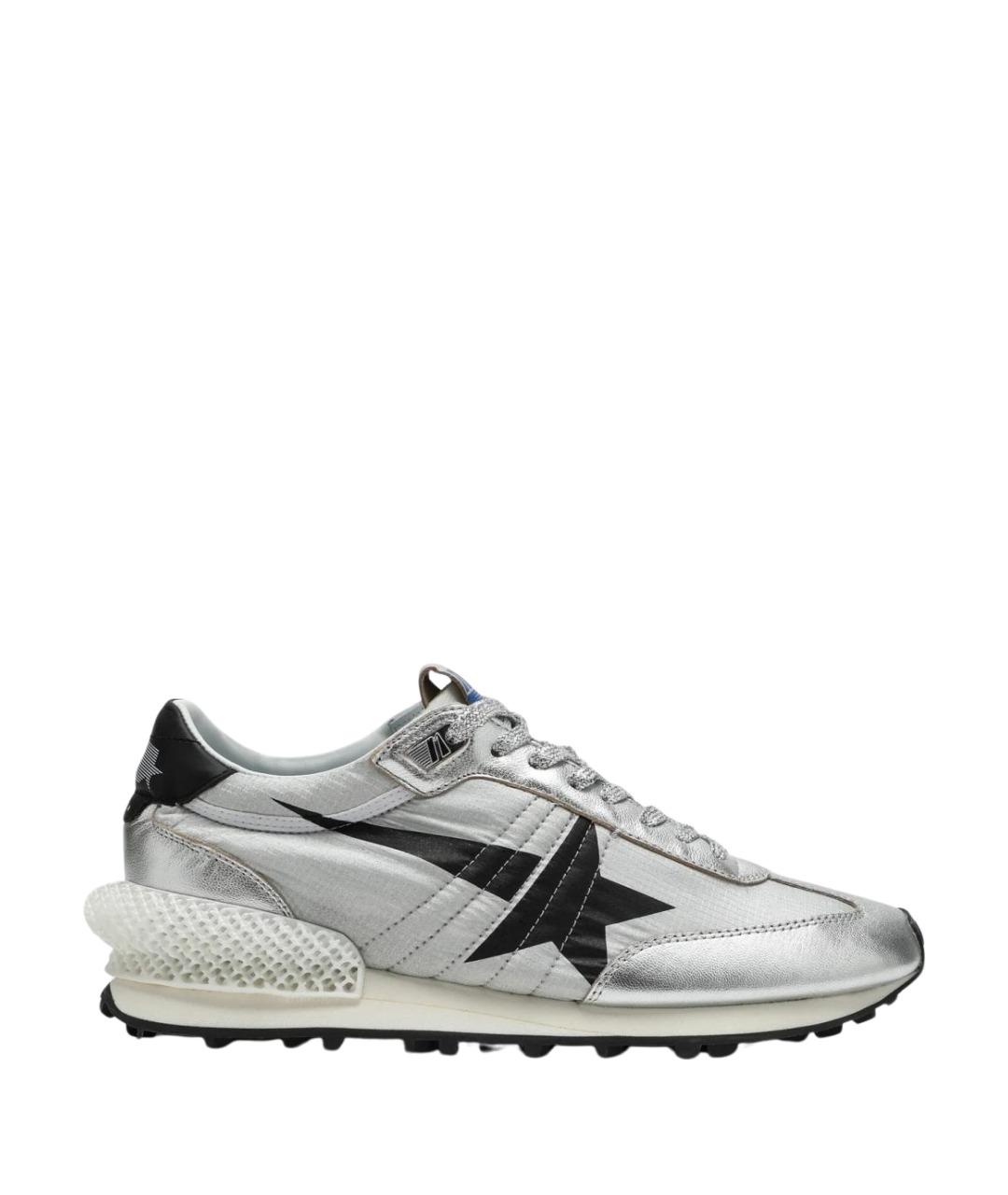 GOLDEN GOOSE DELUXE BRAND Серые кожаные низкие кроссовки / кеды, фото 1