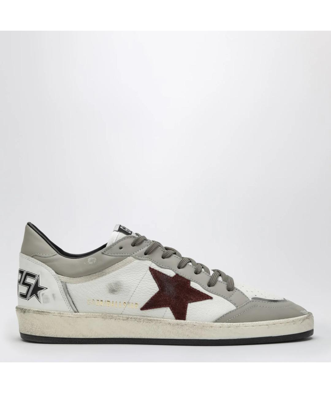GOLDEN GOOSE DELUXE BRAND Белые кожаные низкие кроссовки / кеды, фото 3