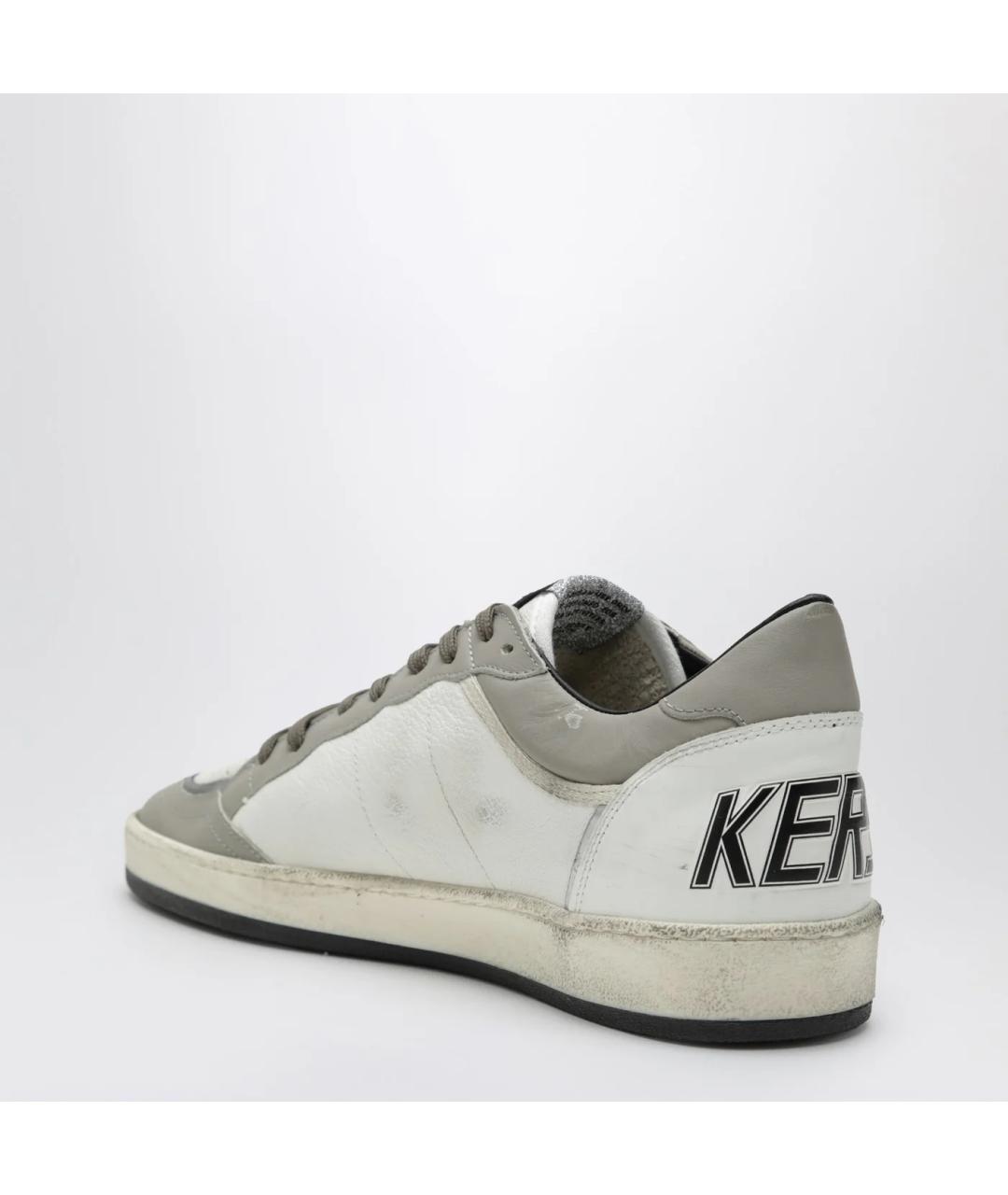 GOLDEN GOOSE DELUXE BRAND Белые кожаные низкие кроссовки / кеды, фото 2