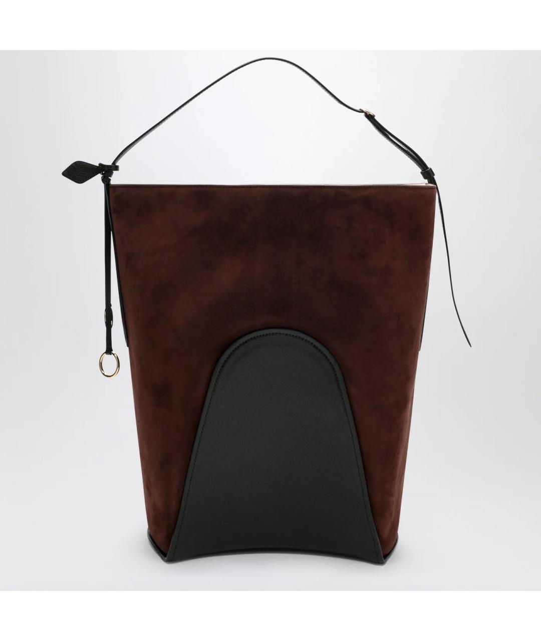 ALAIA Коричневая замшевая сумка тоут, фото 2