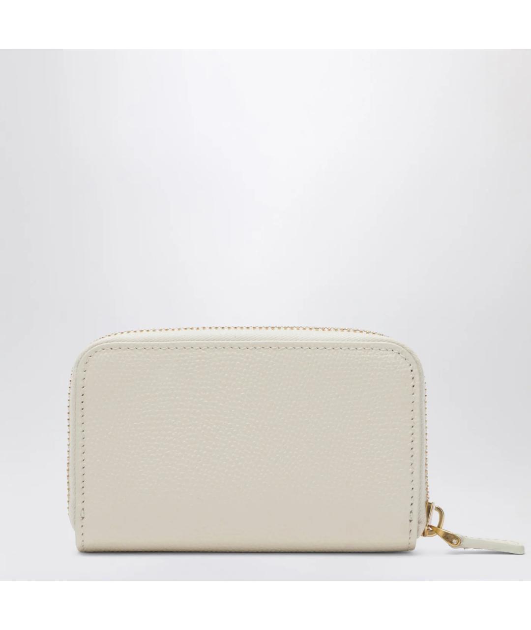 VALENTINO Белый кожаный кошелек, фото 2