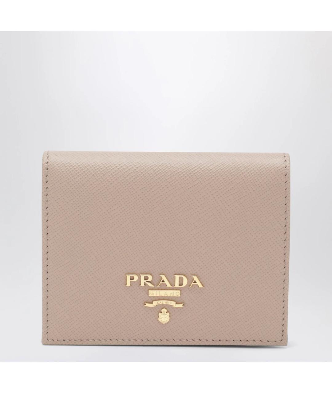 PRADA Розовый кожаный кошелек, фото 1