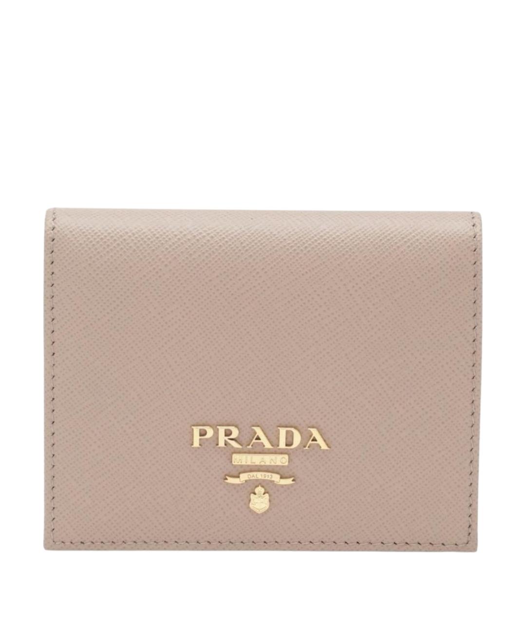 PRADA Розовый кожаный кошелек, фото 3