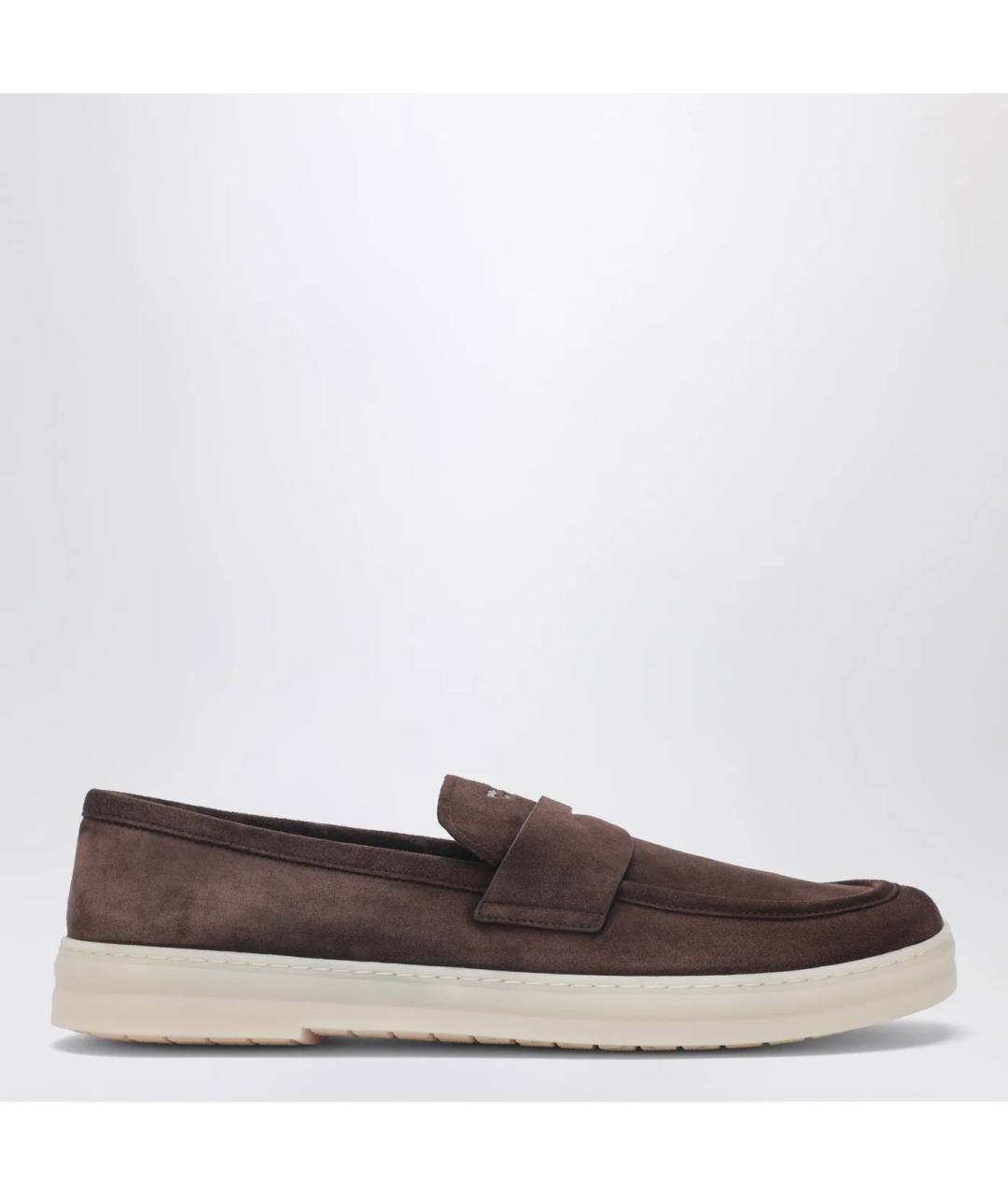 PRADA Коричневые замшевые лоферы, фото 3