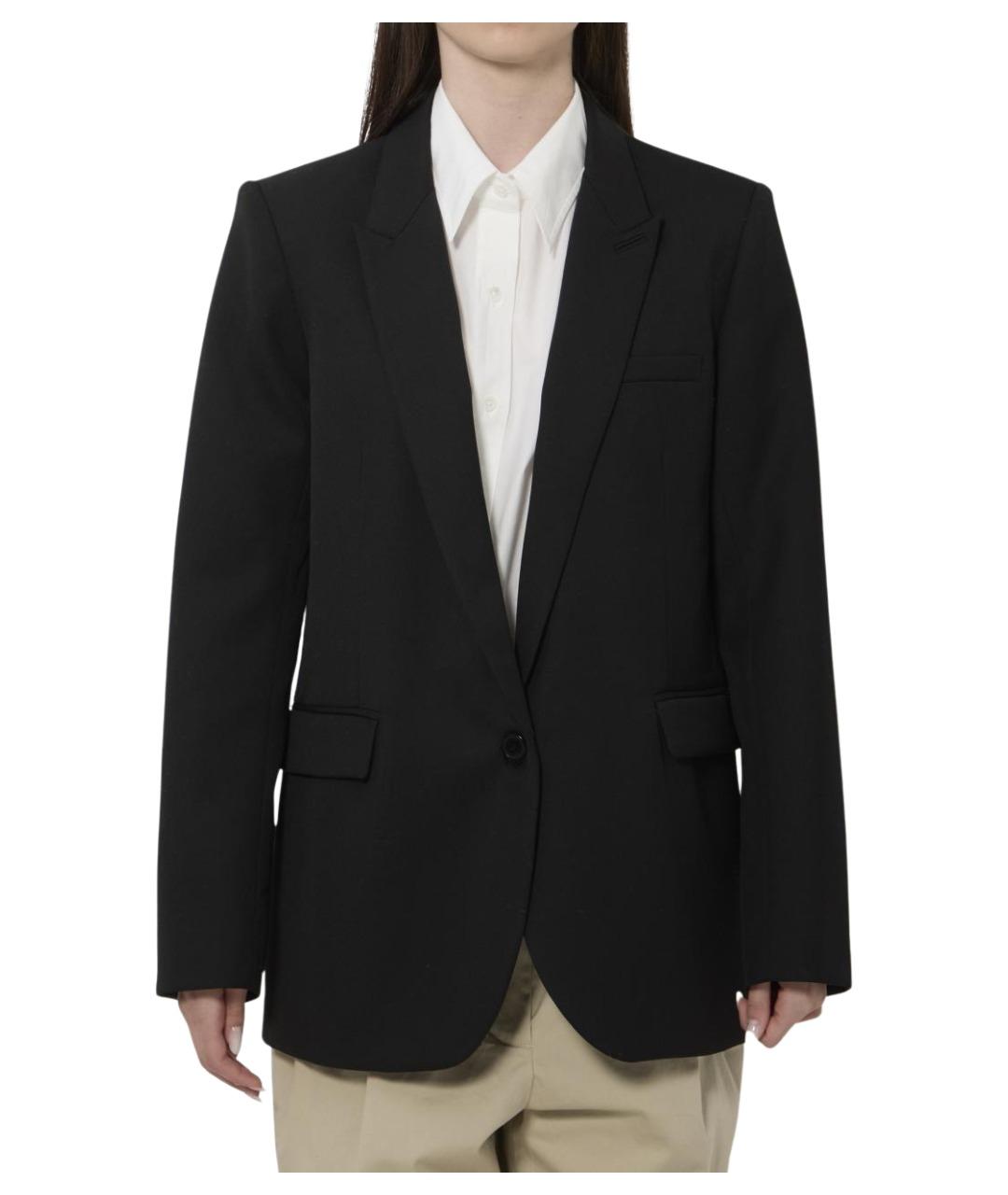 THE FRANKIE SHOP Черный шерстяной жакет/пиджак, фото 1