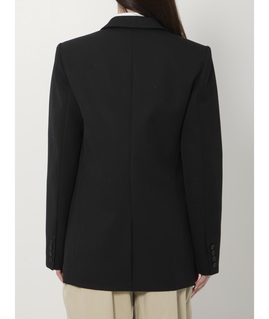 THE FRANKIE SHOP Черный шерстяной жакет/пиджак, фото 4