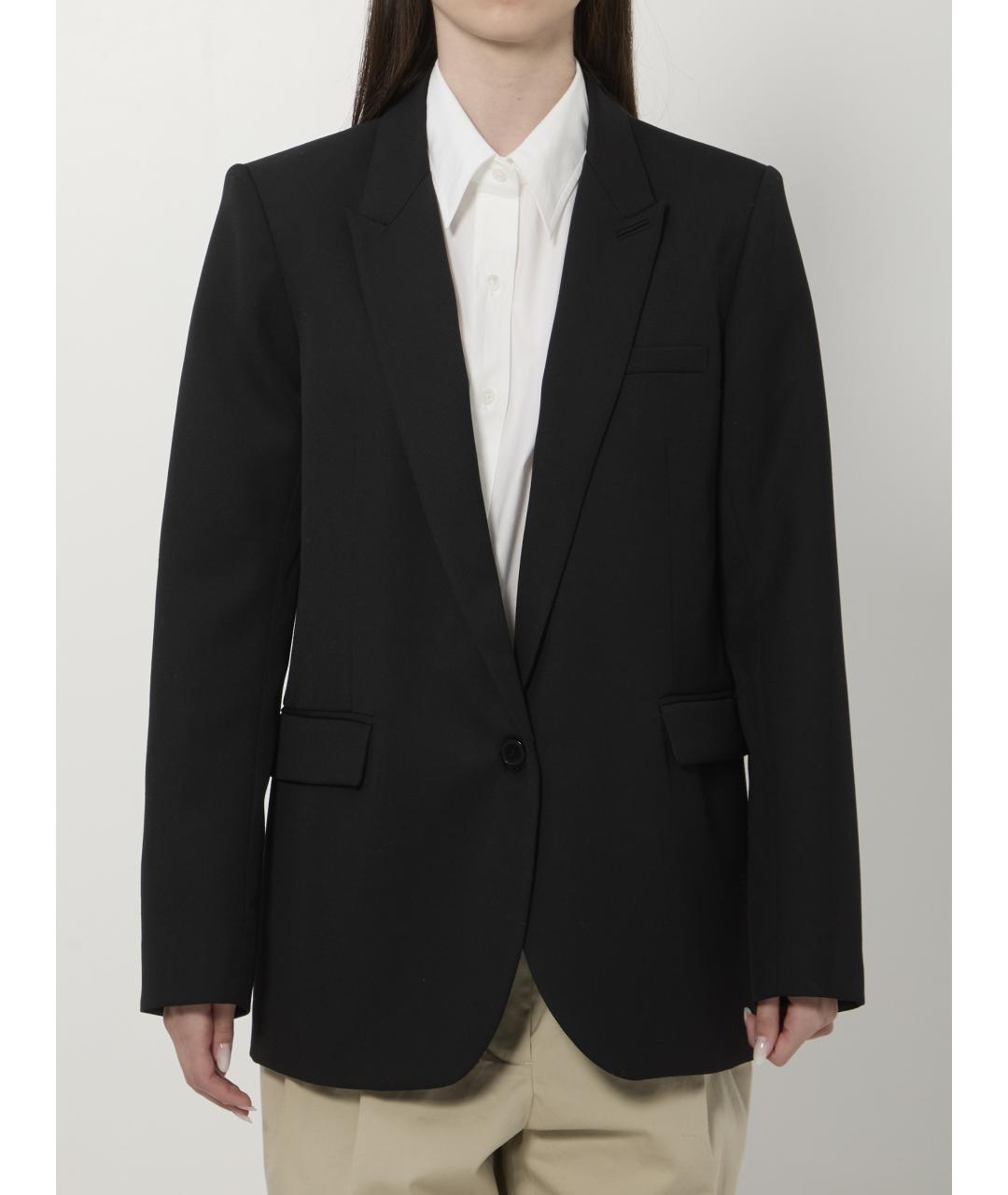 THE FRANKIE SHOP Черный шерстяной жакет/пиджак, фото 5