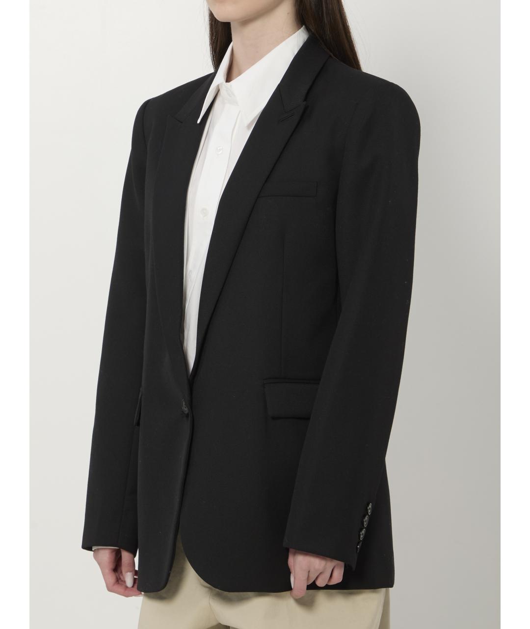 THE FRANKIE SHOP Черный шерстяной жакет/пиджак, фото 2