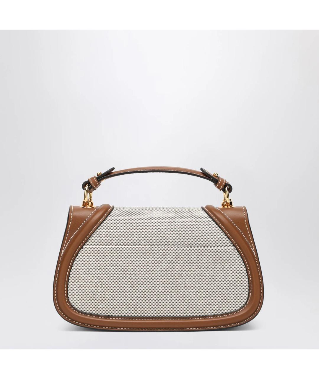 GUCCI Коричневая хлопковая сумка через плечо, фото 2