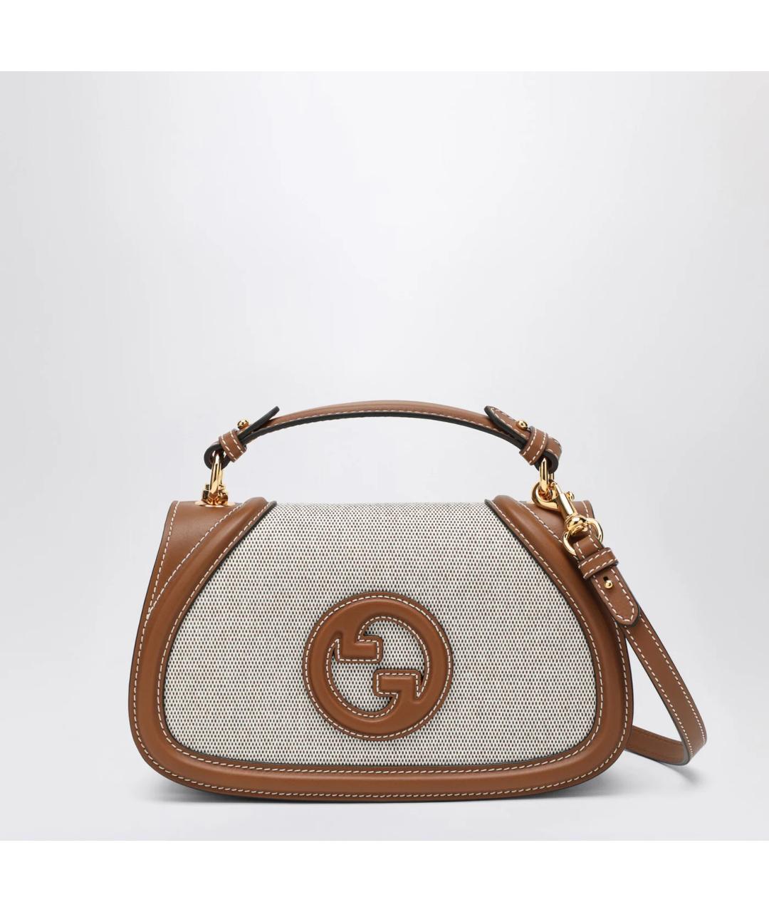 GUCCI Коричневая хлопковая сумка через плечо, фото 3