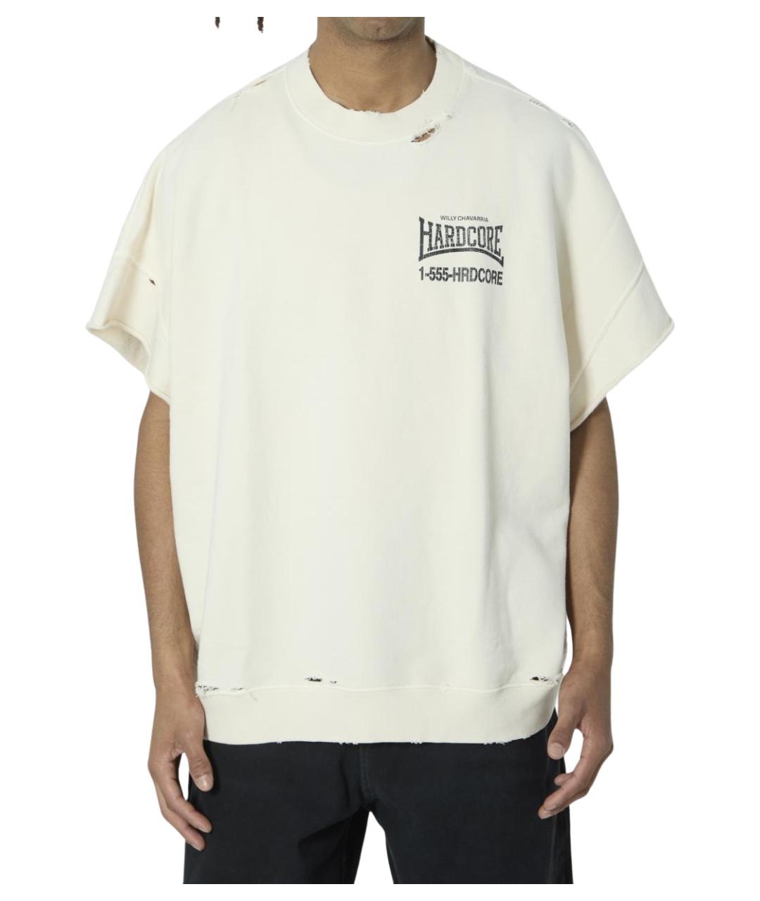 WILLY CHAVARRIA Бежевая хлопковая футболка, фото 1