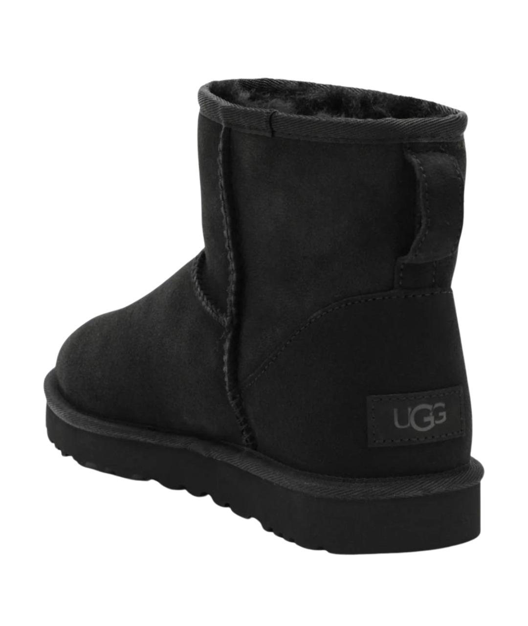 UGG AUSTRALIA Черные замшевые сапоги, фото 2