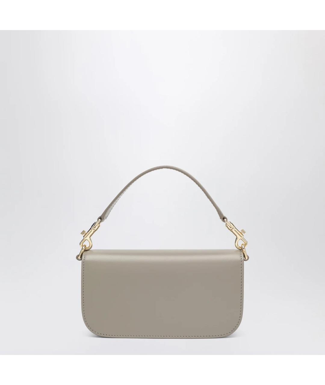 DOLCE&GABBANA Бежевая кожаная сумка через плечо, фото 2