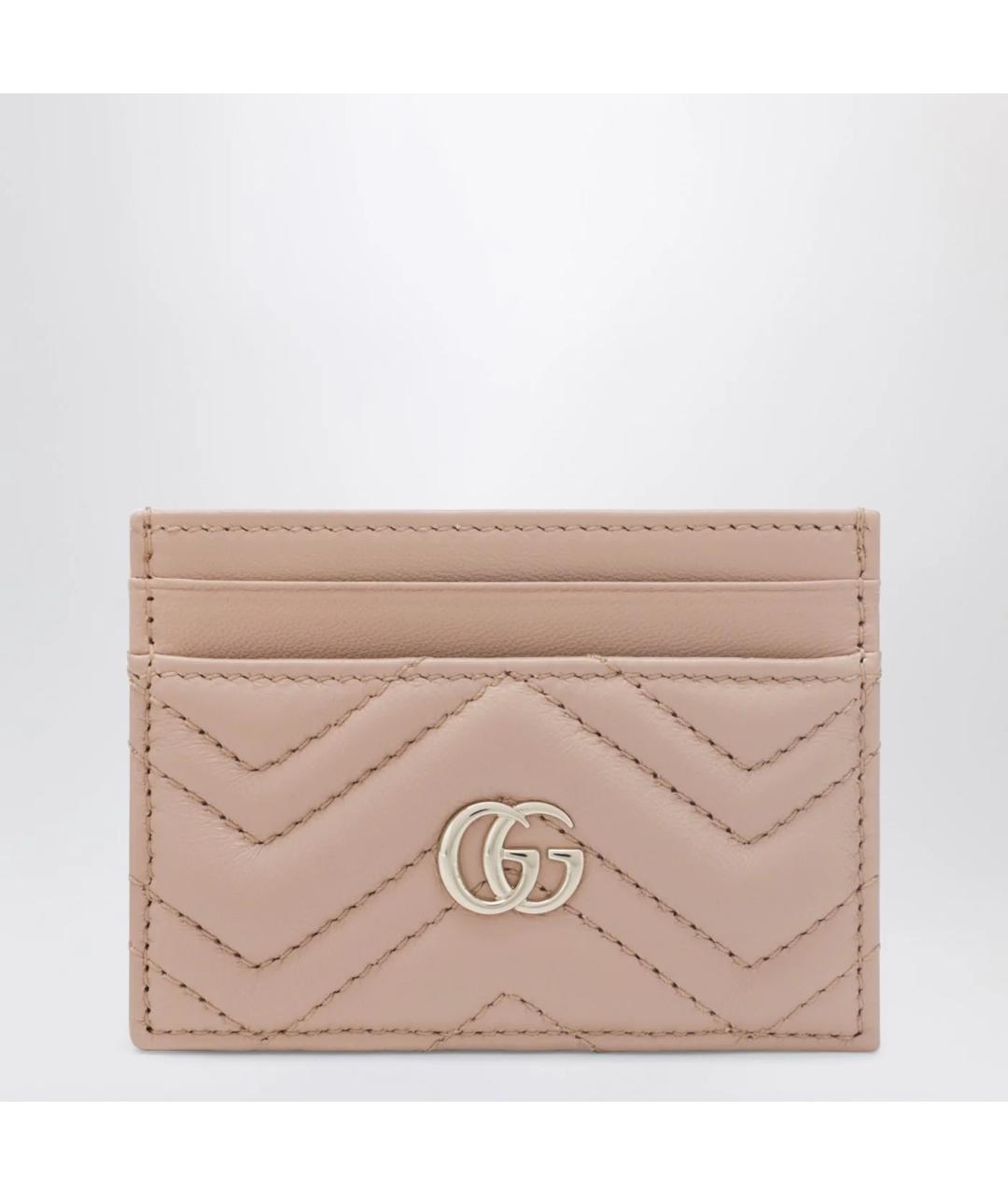 GUCCI Розовый кожаный кардхолдер, фото 3