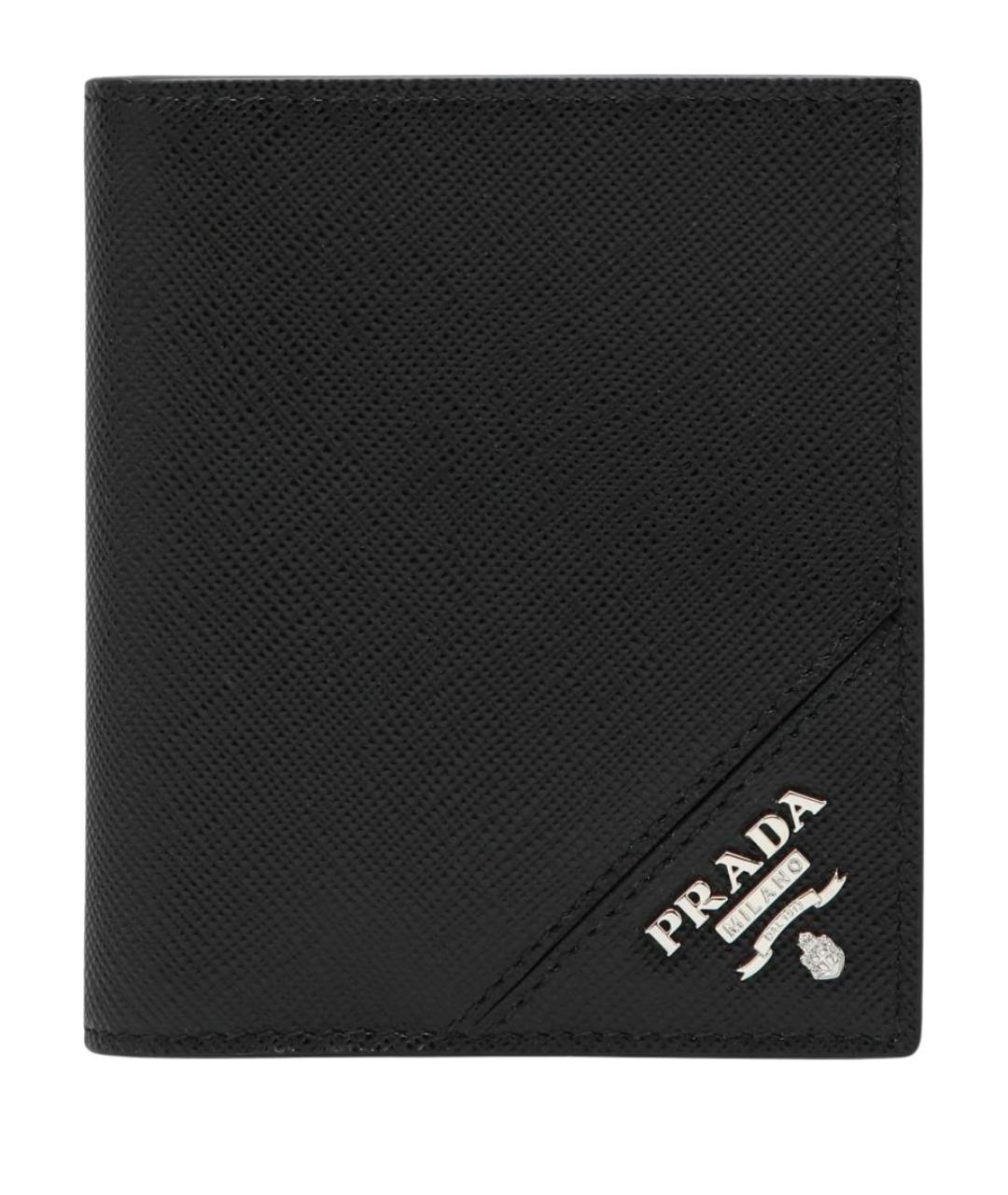 PRADA Черный кожаный кошелек, фото 1
