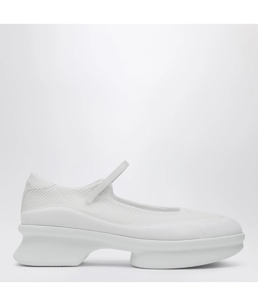 PRADA Белые текстильные балетки, фото 3