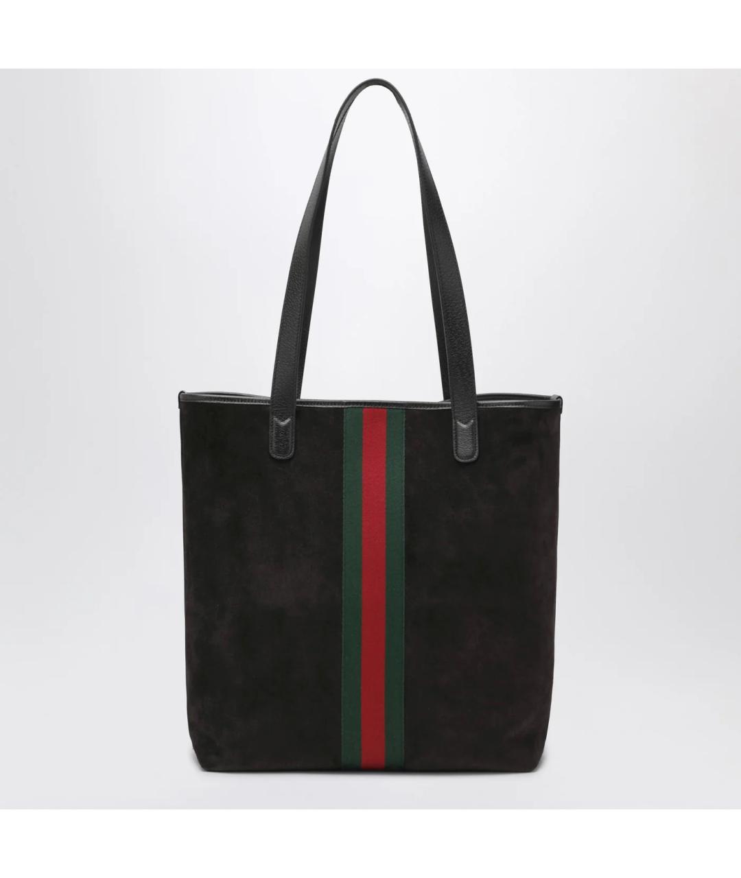 GUCCI Коричневая замшевая сумка тоут, фото 2