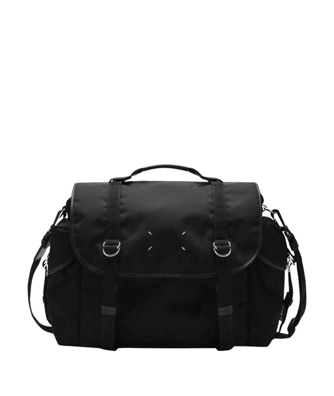 MAISON MARGIELA Черная синтетическая сумка на плечо, фото 1