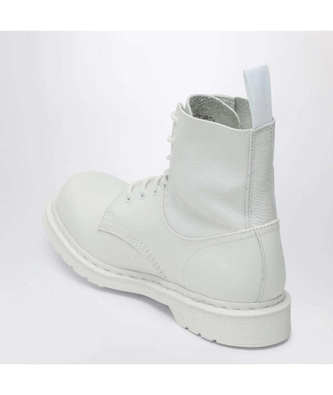 MM6 MAISON MARGIELA Белые кожаные высокие ботинки, фото 2