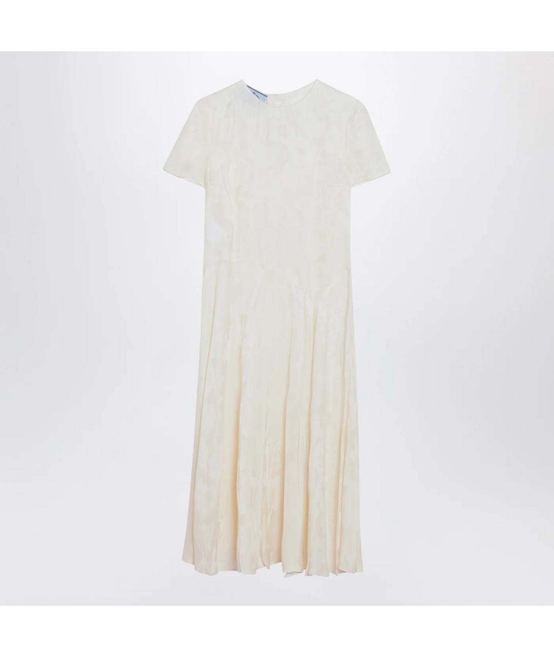 PRADA Белое хлопковое платье, фото 3