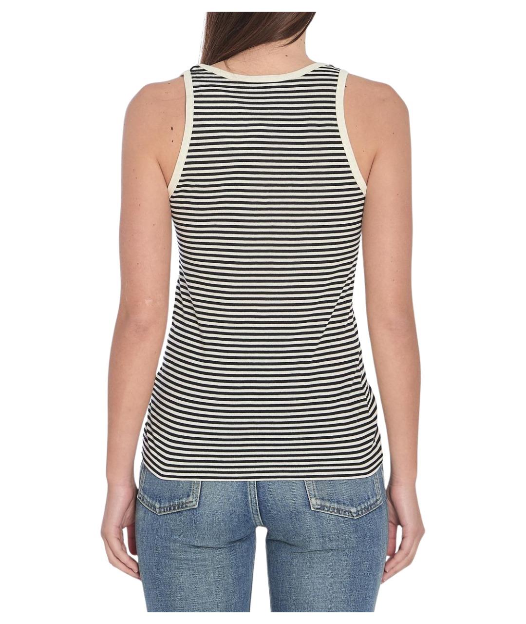 SAINT LAURENT Мульти хлопковая майка, фото 4