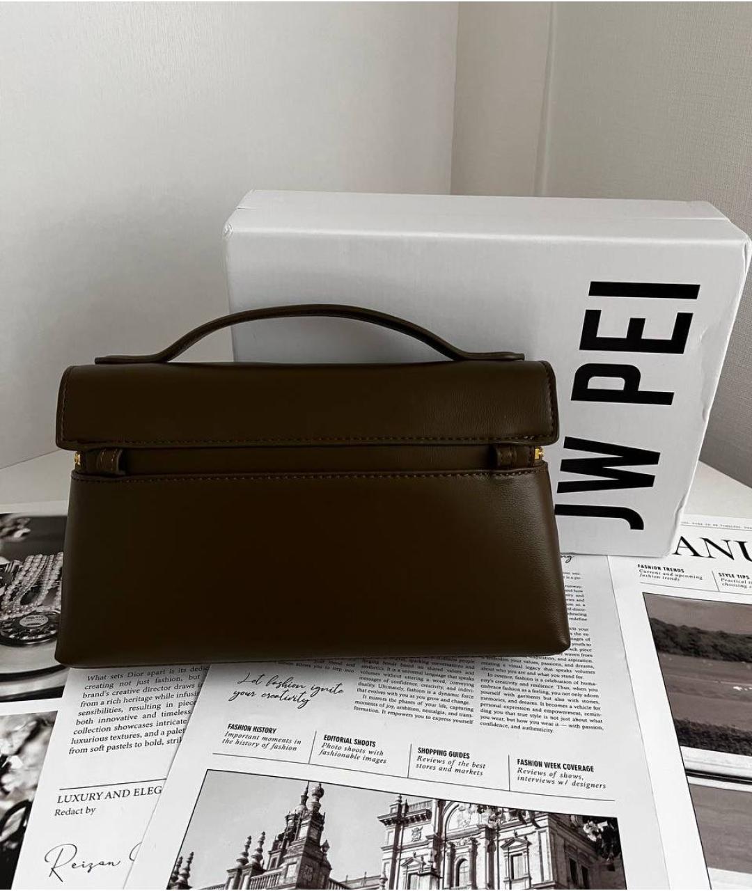 JW PEI Хаки сумка через плечо из искусственной кожи, фото 3